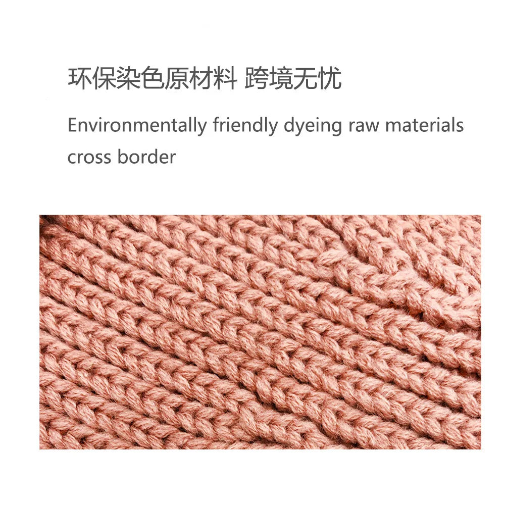 Women's Hat Beanies Winter luxury Caps 2022 Designer Fashion Chunky Knit Hat Ribbed Cover Head Cap Bonnet Skullies Woman Autumn