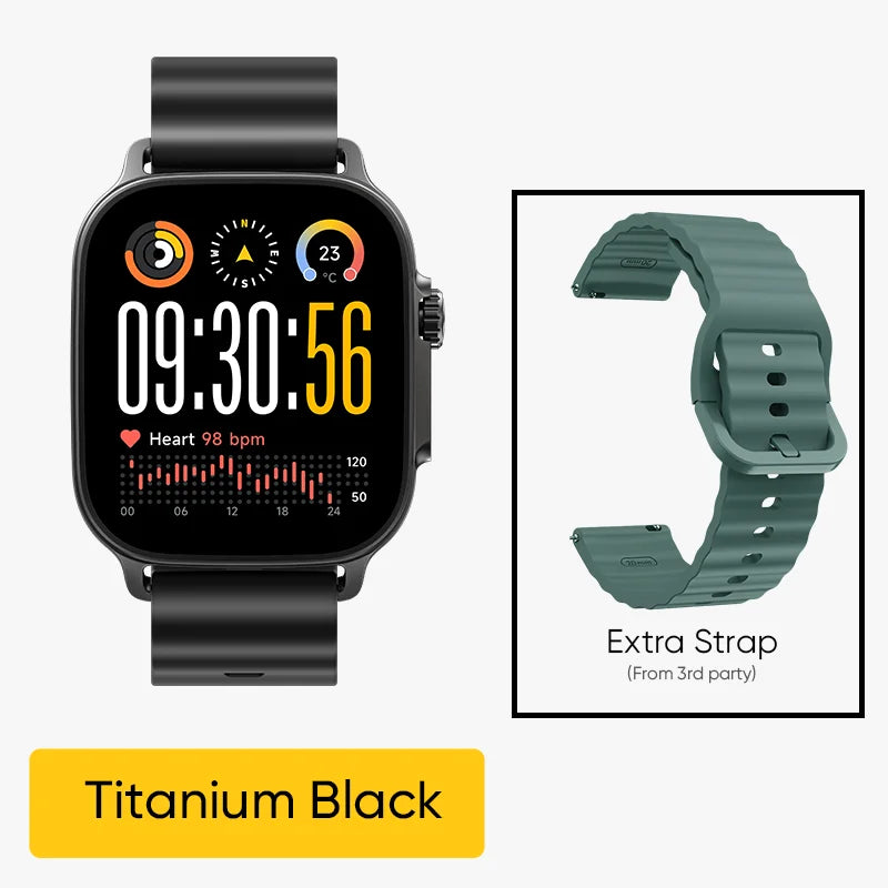 Global Version realme watch 5 1.97" 600nits AMOLED 460mAh 14-Day Battery Life 300+ Themes Support GPS GNSS IP68 waterproof