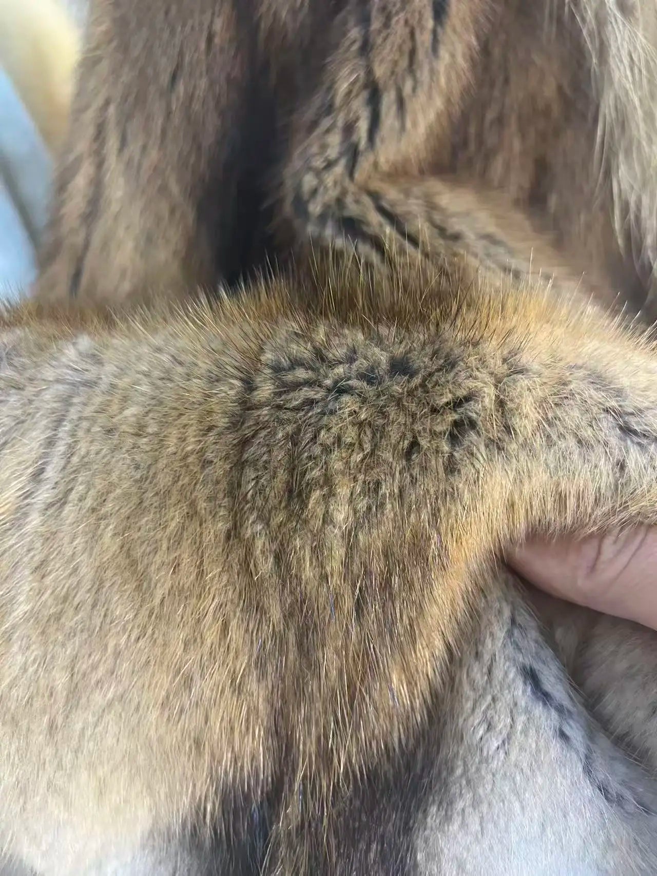 New Women Real Natural Musk Rat Fur Coat High Quality Genuine Winter Luxury Female Jacket Outerwear Long Sleeves