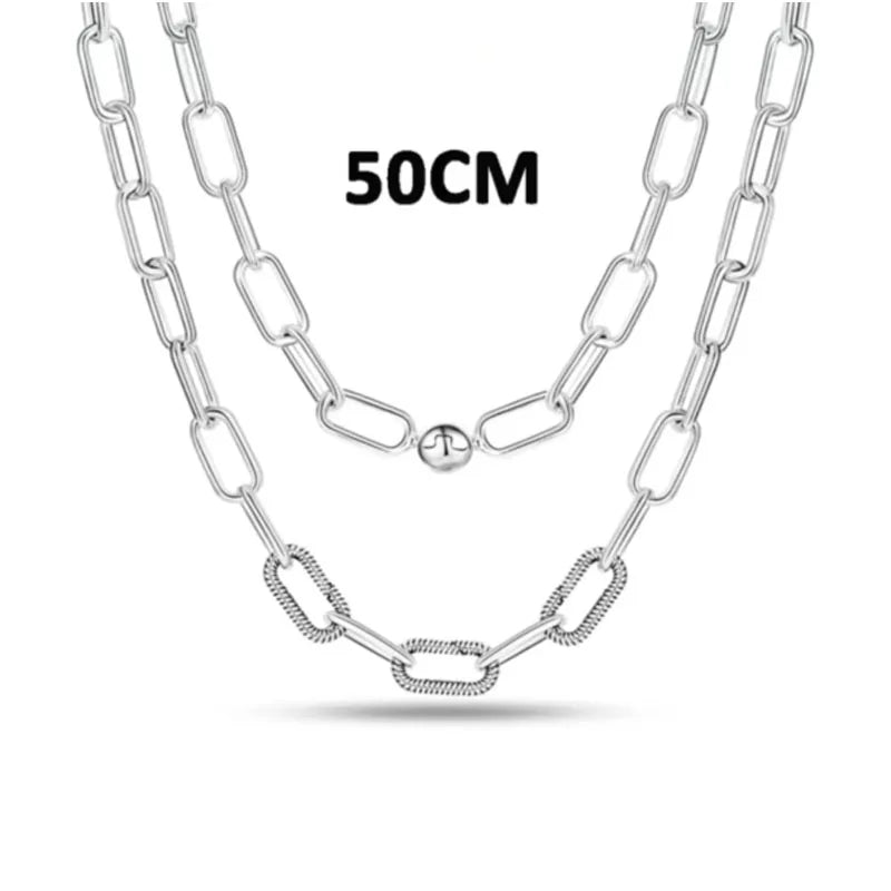 The New European 925 Silver Exquisite Necklace Is Suitable For Mother's Day and Valentine's Day as A Charm Ewelry Gift For Women