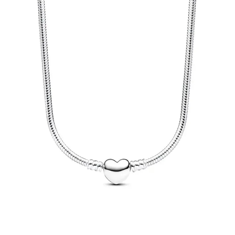The New European 925 Silver Exquisite Necklace Is Suitable For Mother's Day and Valentine's Day as A Charm Ewelry Gift For Women