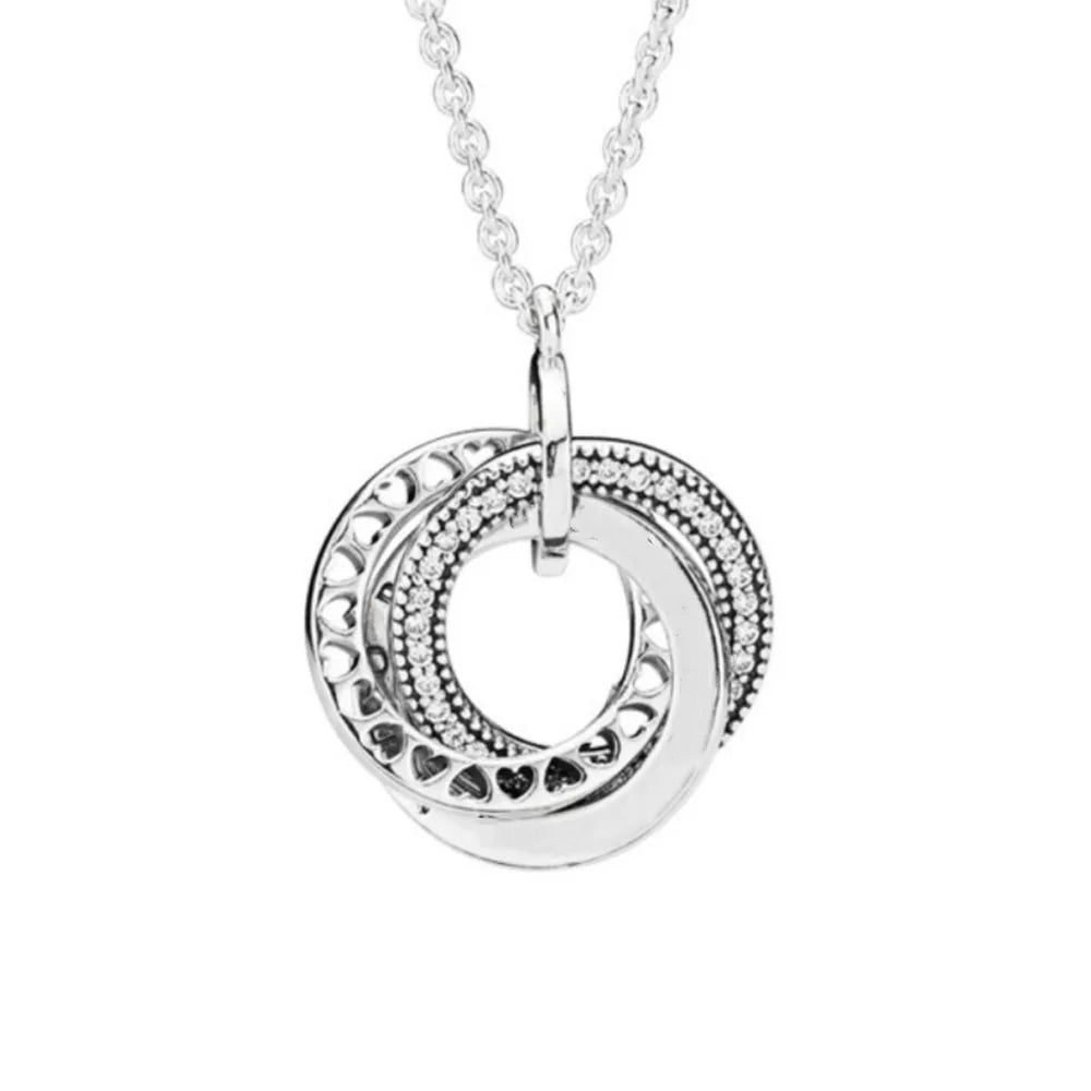 The New European 925 Silver Exquisite Necklace Is Suitable For Mother's Day and Valentine's Day as A Charm Ewelry Gift For Women