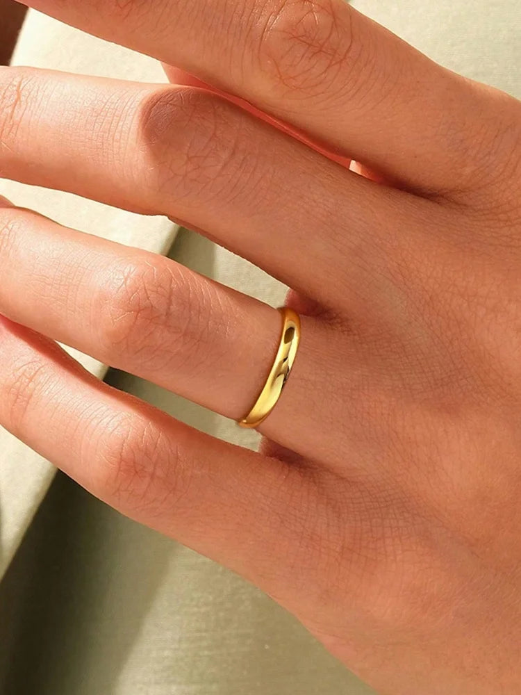 925 Sterling Silver Zircon 3mm Circular Aperture Fashionable Ring For Women Engagement Wedding Luxury High Quality Fine Jewelry