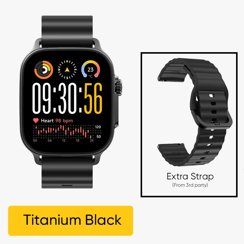 Global Version realme watch 5 1.97" 600nits AMOLED 460mAh 14-Day Battery Life 300+ Themes Support GPS GNSS IP68 waterproof