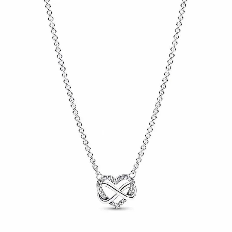 The New European 925 Silver Exquisite Necklace Is Suitable For Mother's Day and Valentine's Day as A Charm Ewelry Gift For Women