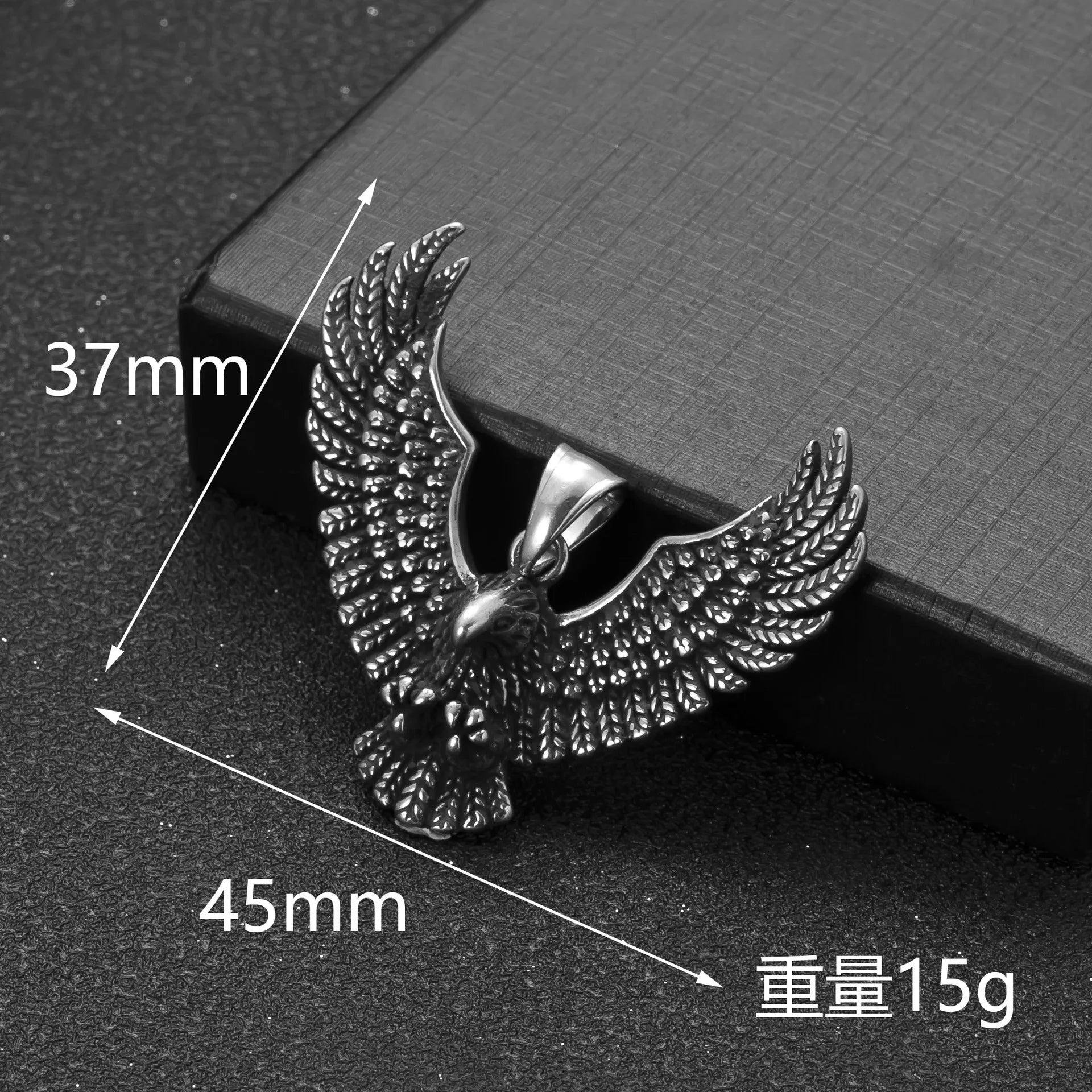 YQ 316L Stainless Steel Viking Eagle Pendant Chain Necklace For Men Punk Gothic Jewelry Accessories Male