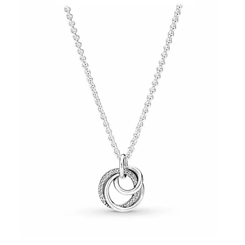 The New European 925 Silver Exquisite Necklace Is Suitable For Mother's Day and Valentine's Day as A Charm Ewelry Gift For Women