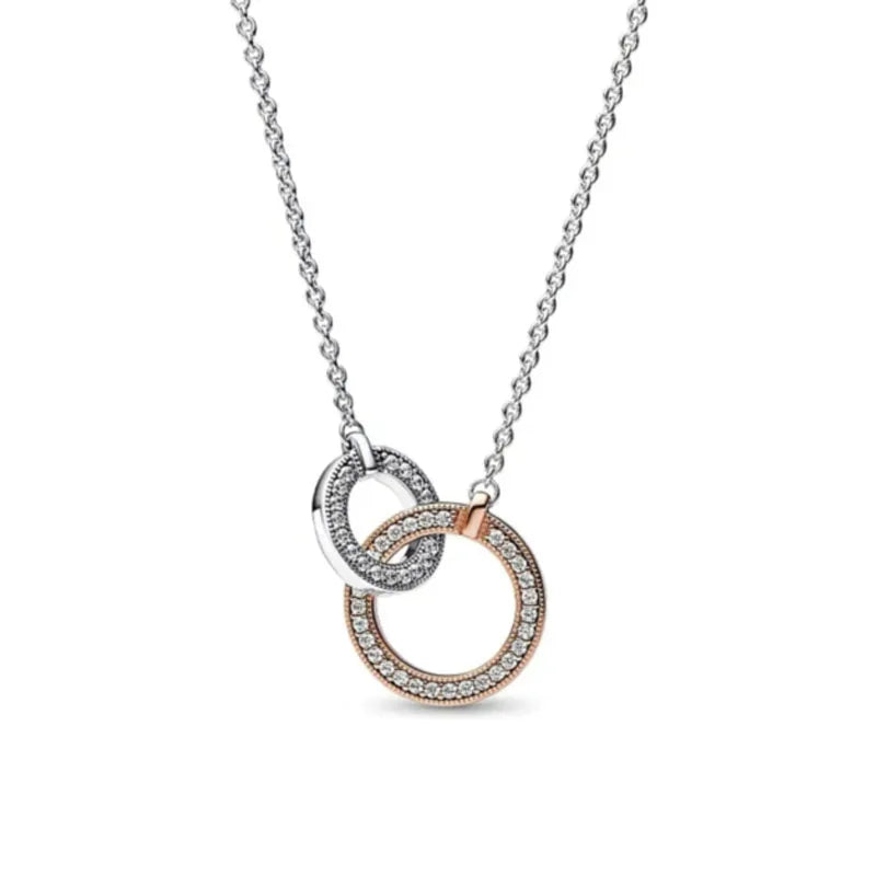 The New European 925 Silver Exquisite Necklace Is Suitable For Mother's Day and Valentine's Day as A Charm Ewelry Gift For Women