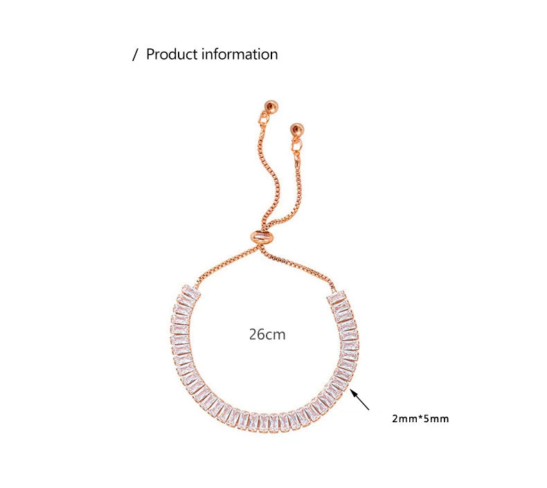 Full of Rhinestone Stainless Steel Bracelet For Women 2022 New  Designer Shiny Luxury Zircon Adjustable Bracelets Jewelry Gift