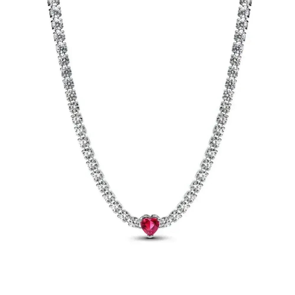 The New European 925 Silver Exquisite Necklace Is Suitable For Mother's Day and Valentine's Day as A Charm Ewelry Gift For Women